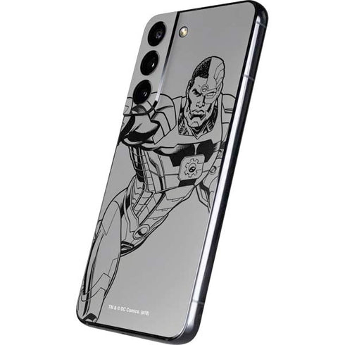 DC Comics Cyborg Comic Pop Galaxy S22 Skin